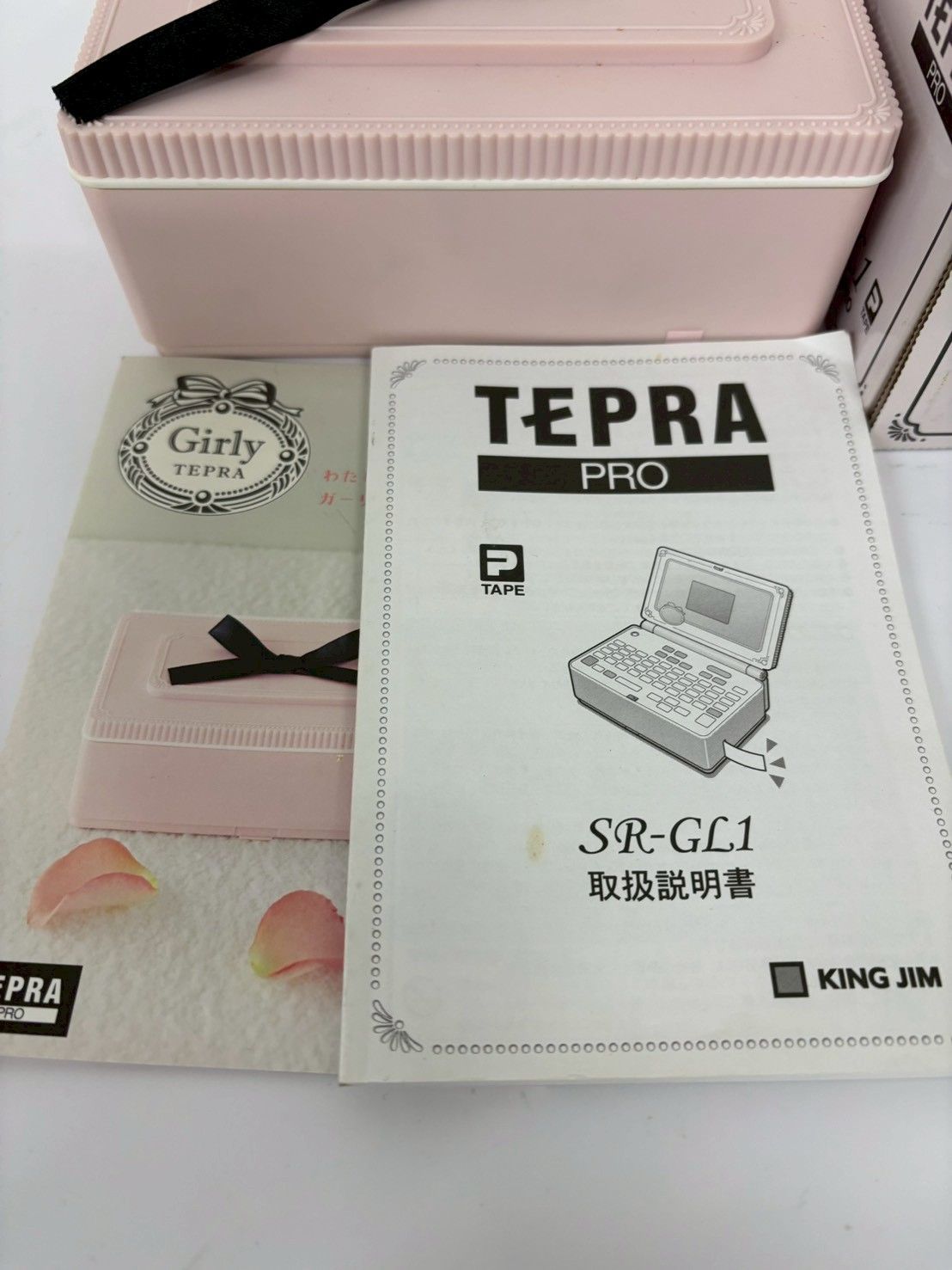 KING JIM キングジム テプラPRO SR-GL1 ガーリーテプラ ピンク 動作