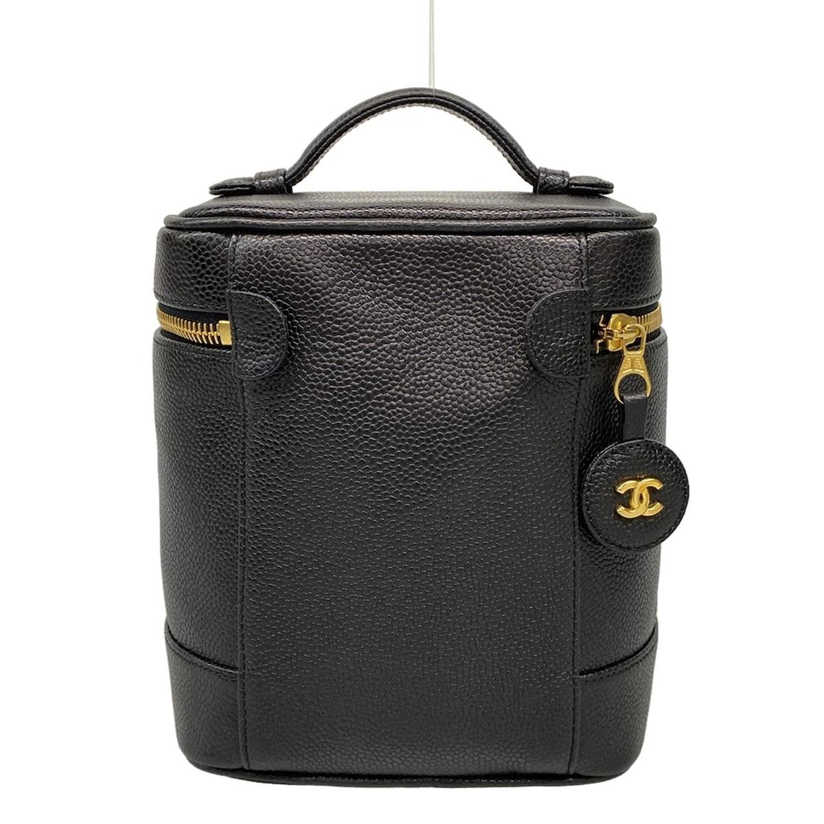 CHANEL(シャネル) バニティバッグ - A01998/X01503/94305 黒 ゴールド