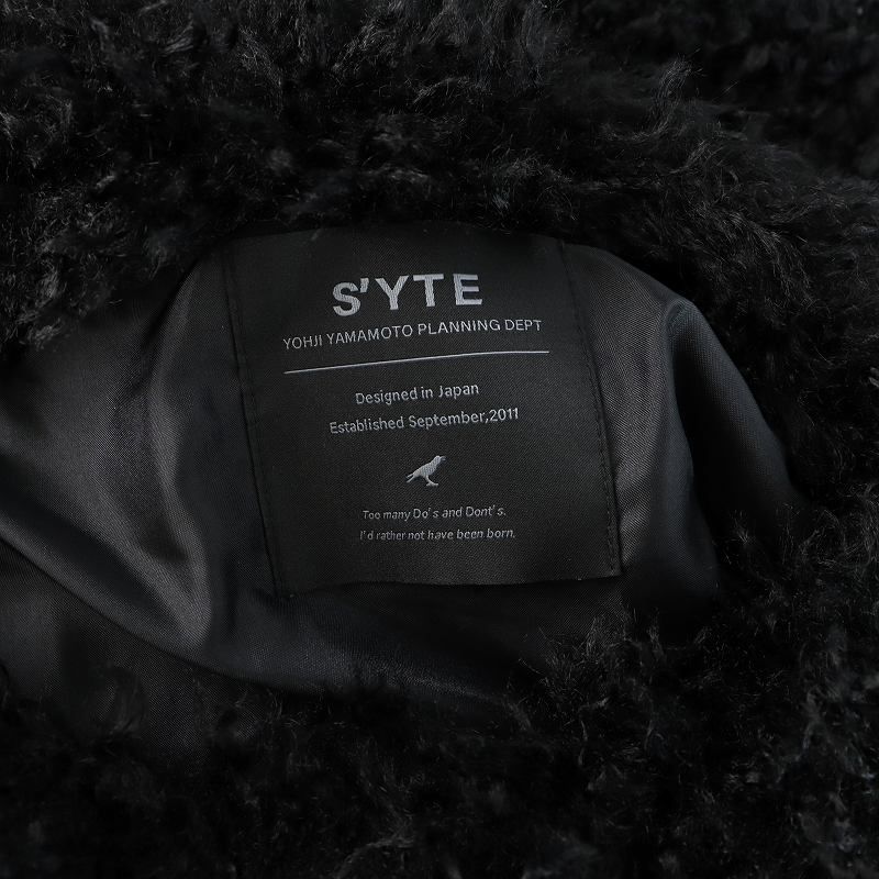 ヨウジヤマモト　S'YTE ファートップス SHAGGY FUR CREW NECK PULLOVER(M Black): S'YTE｜THE SHOP YOHJI YAMAMOTO