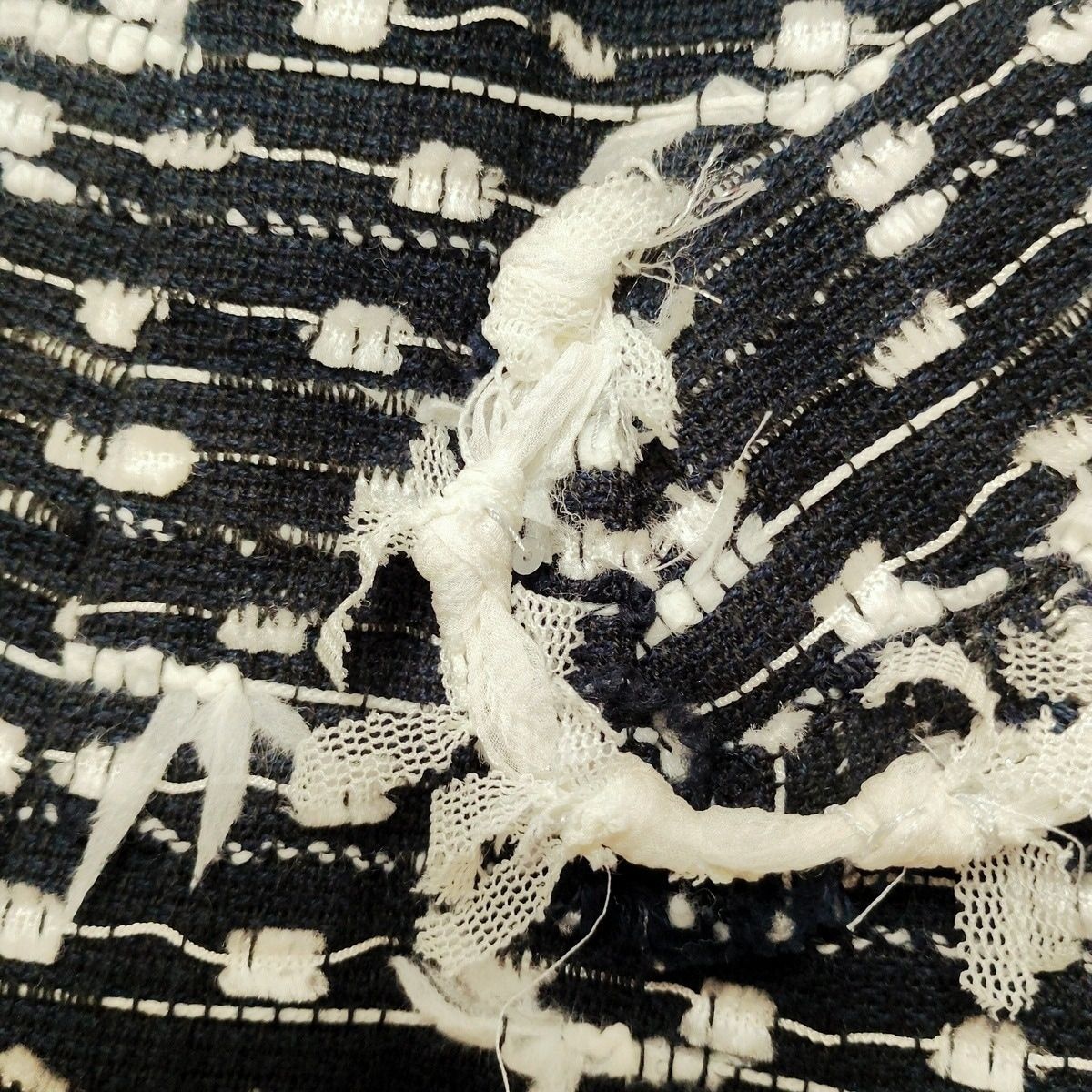 Rene(ルネ) ワンピース サイズ38 M レディース - ダークネイビー×白