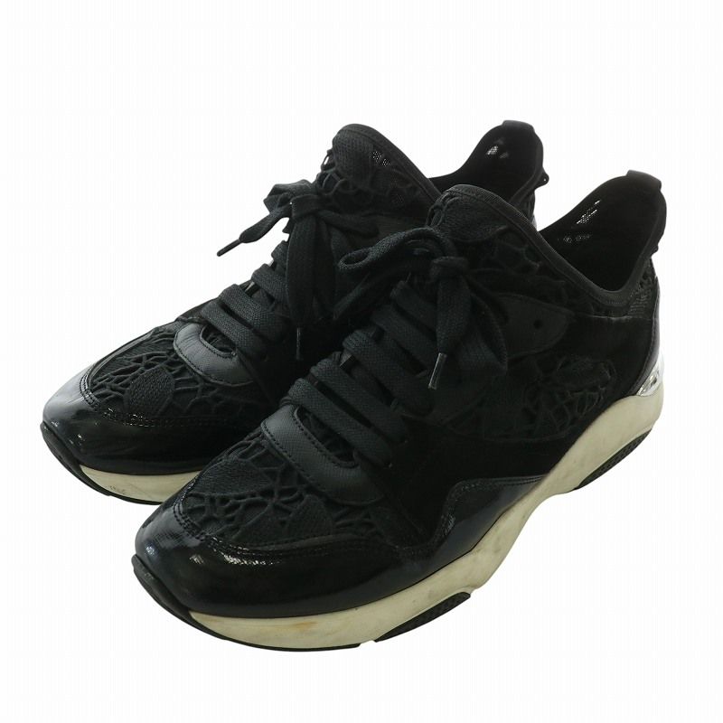 フェラガモ ローカットスニーカー 黒 Salvatore Ferragamo サルヴァトーレフェラガモ スニーカー ロゴ