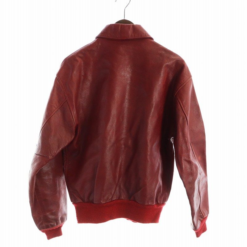 アヴィレックス AVIREX A-2 レザージャケット 馬革 長袖 ジップアップ