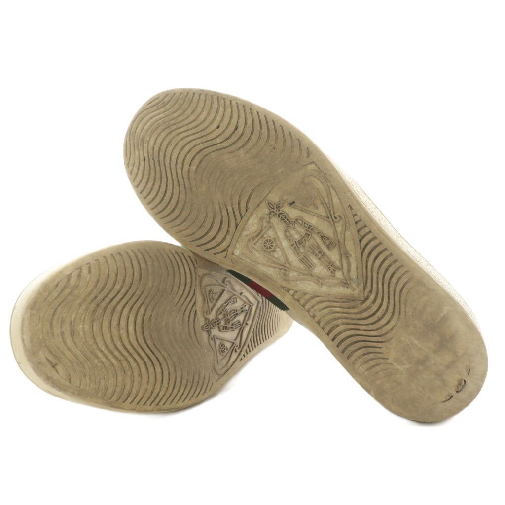 グッチ GUCCI エース スニーカー レザー ローカット エンブロイダリー