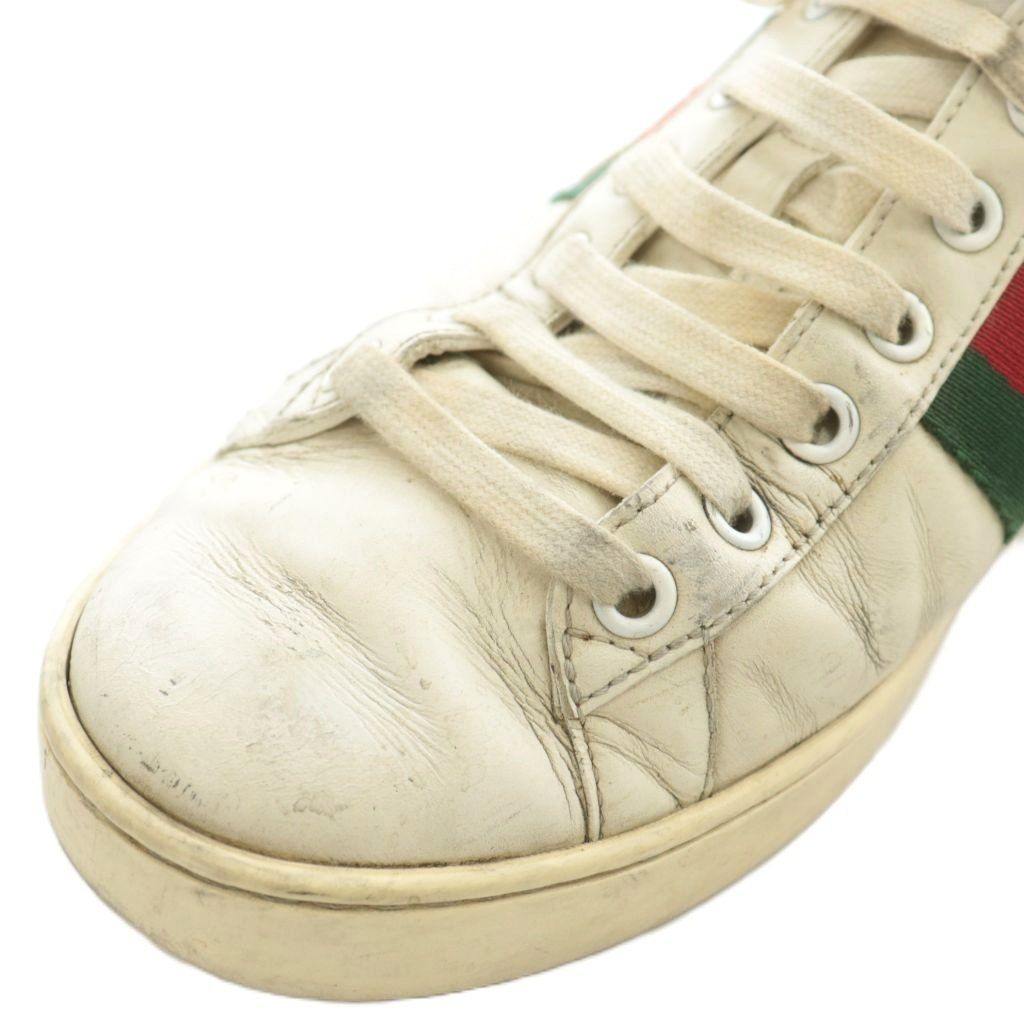 グッチ GUCCI エース スニーカー レザー ローカット エンブロイダリー