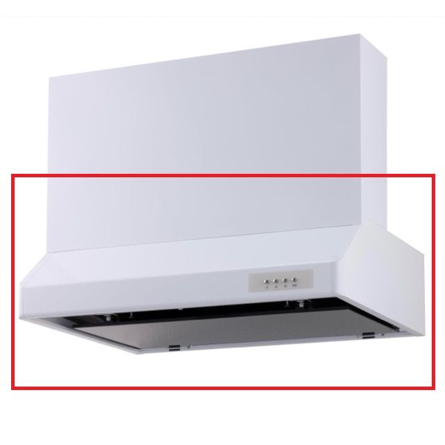 未使用 平型レンジフード WFS-60AHMW 住宅設備 ホワイト 約 60x60x20cm 