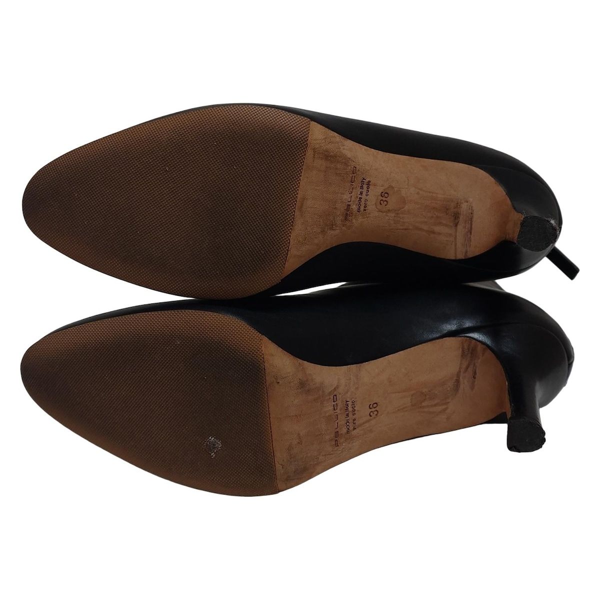 極美品◎PELLICO ペリーコ レザー ショートブーツ ブーティ 37 黒 PELLICO / ペリーコ | TAXI 80 タキシー80 レザー アーモンドトゥ