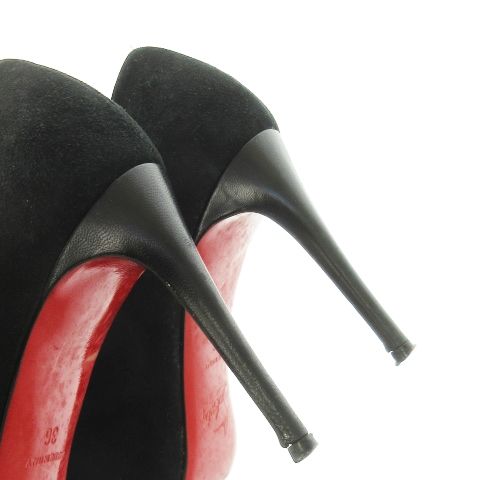 Christian Louboutin パンプス ヒール ラウンドトゥ ブラック Miss Z - 100 mm パンプス - パテントレザー - ブラック - ウィメンズ