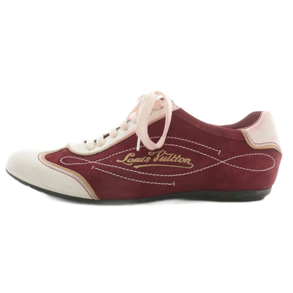 ルイヴィトン LOUIS VUITTON スニーカー スエード レザー ローカット