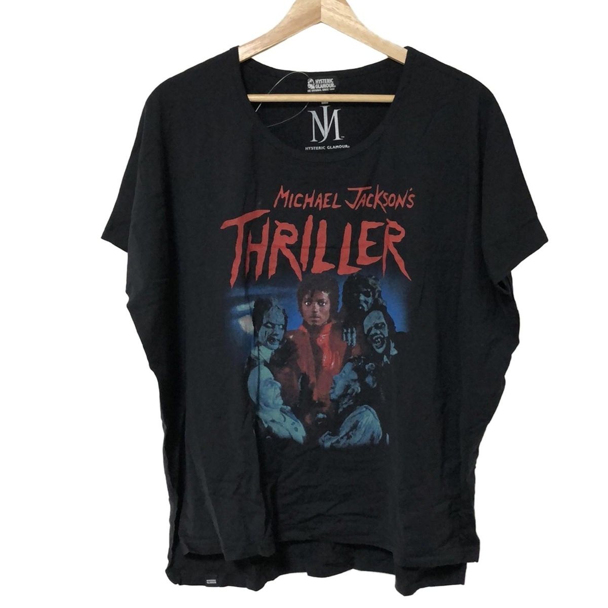 ヒステリックグラマー 半袖カットソー サイズF メンズ - 黒×レッド