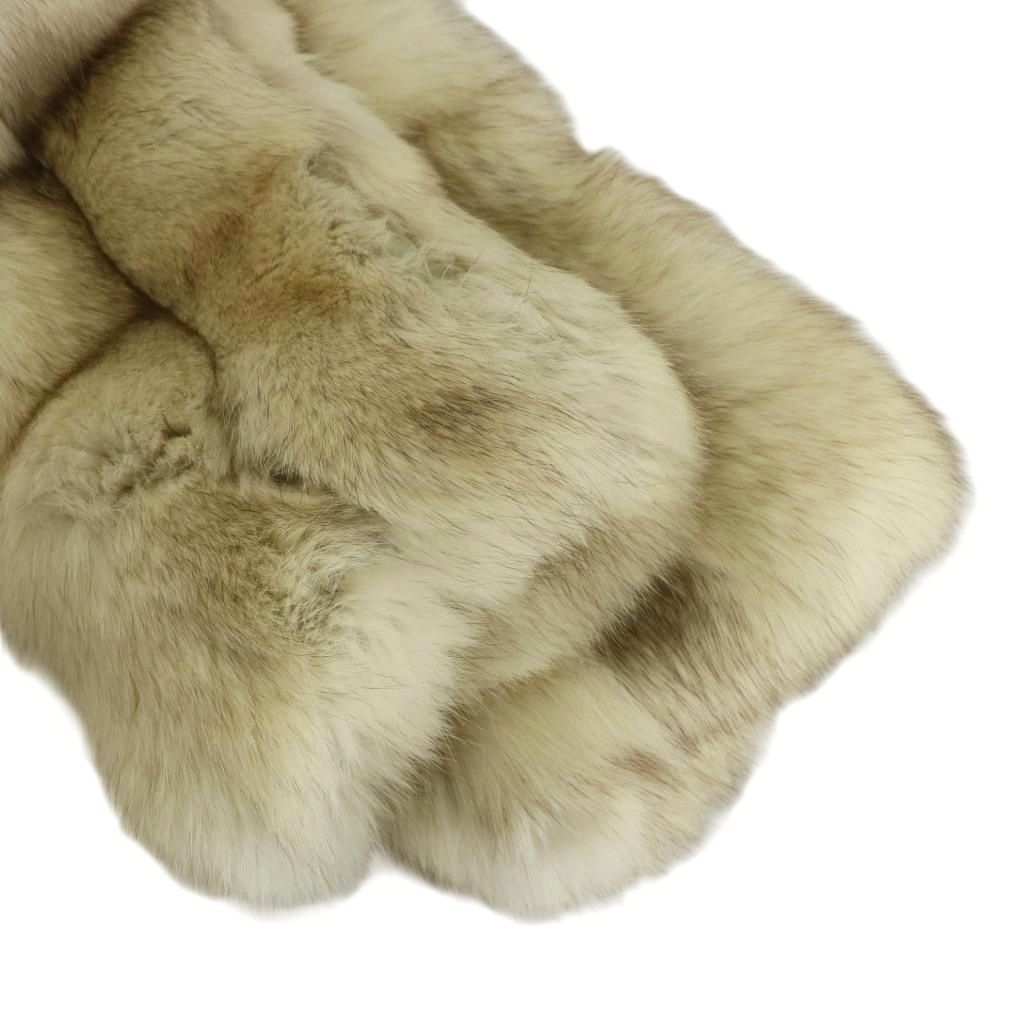 人気❤️ SAGA FOX　ホワイト　ファーコート 金サガ　毛皮コート　L サガフォックス SAGA FOX 金サガ ファーコート アウター 毛皮