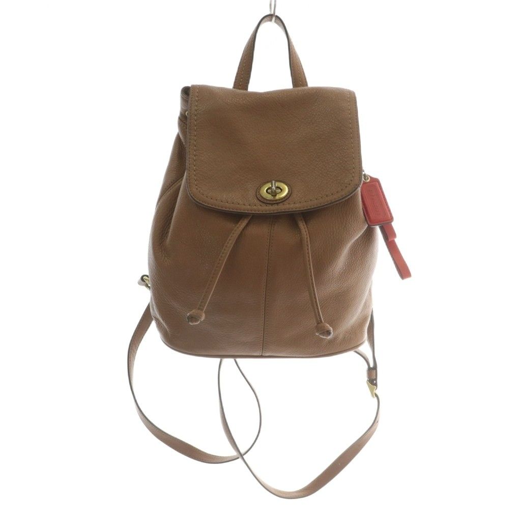 コーチ COACH リュックサック バックパック デイパッグ レザー ターン