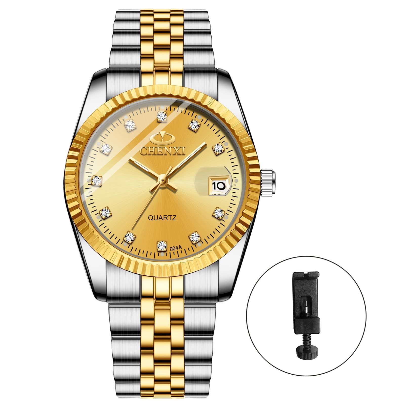 人気商品】腕時計メンズ JEWELRYWE 3ATM防水 カレンダー 夜光