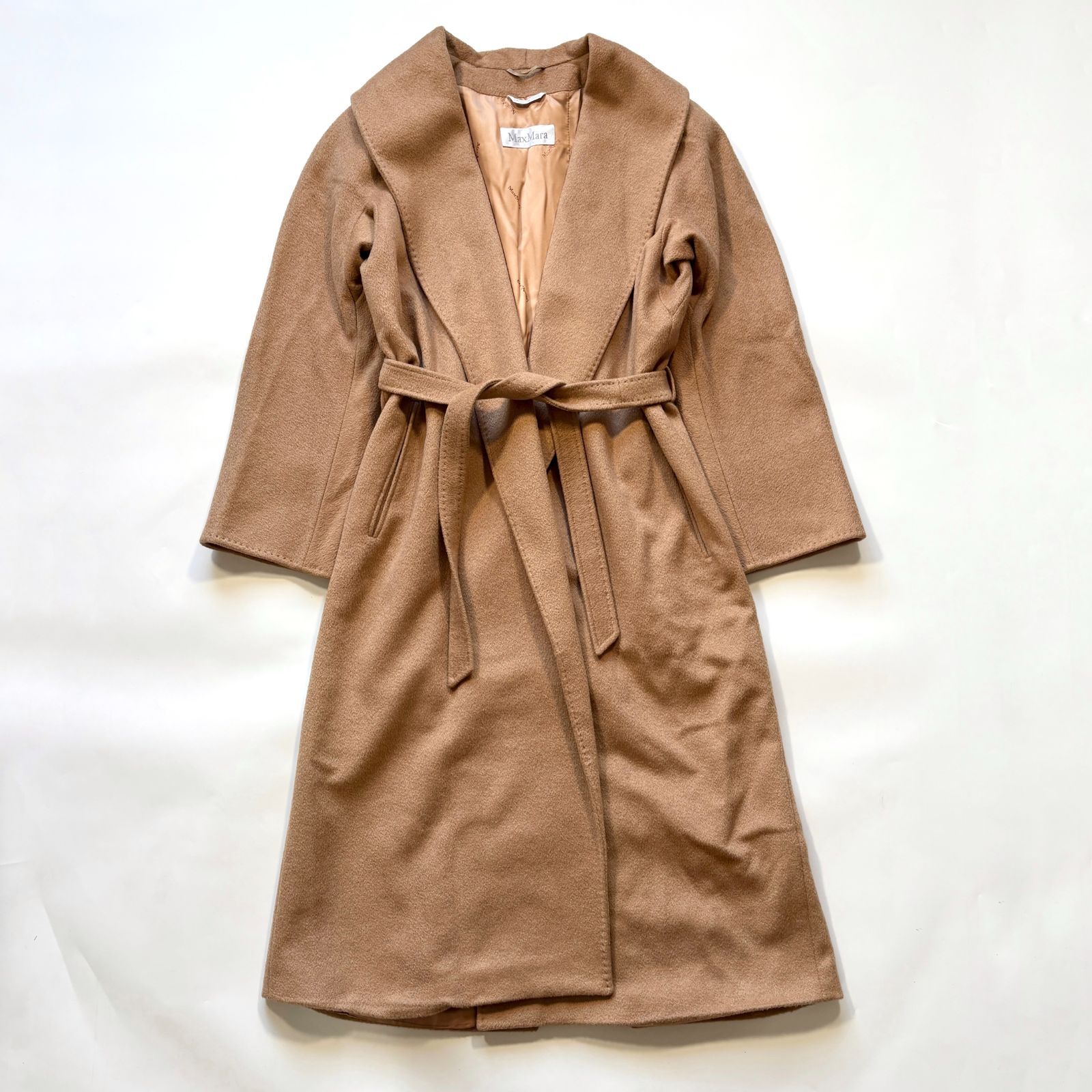 Max Mara マックスマーラ 白タグ ロングコート キャメルヘア 100