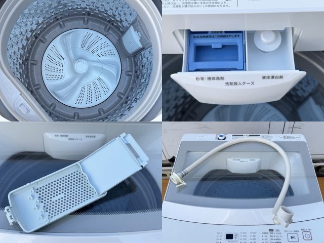 送料無料 全自動洗濯機 【中古】動作保証 NITORI ニトリ NT60L1WH