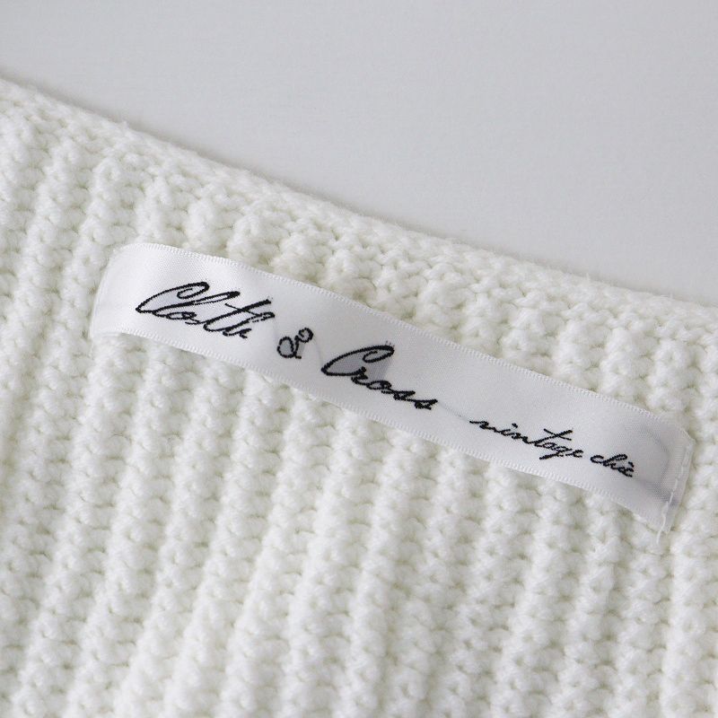 美品 ハグオーワー クロスアンドクロス HUG O WaR Cloth&Cross 畦編み