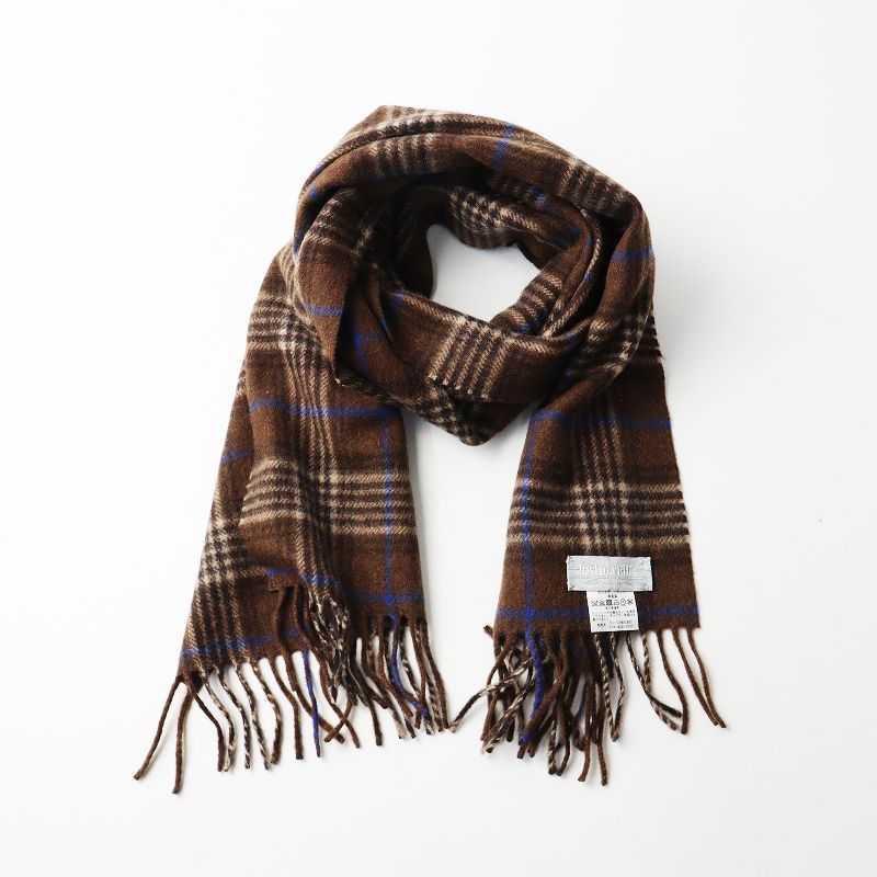 美品 英国製 ジョシュアエリス Joshua Ellis カシミヤ100% サイド