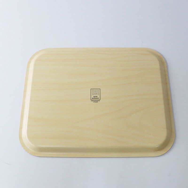 ミナペルホネン mina perhonen tambourine トレイ 大＼イエロー 天然木