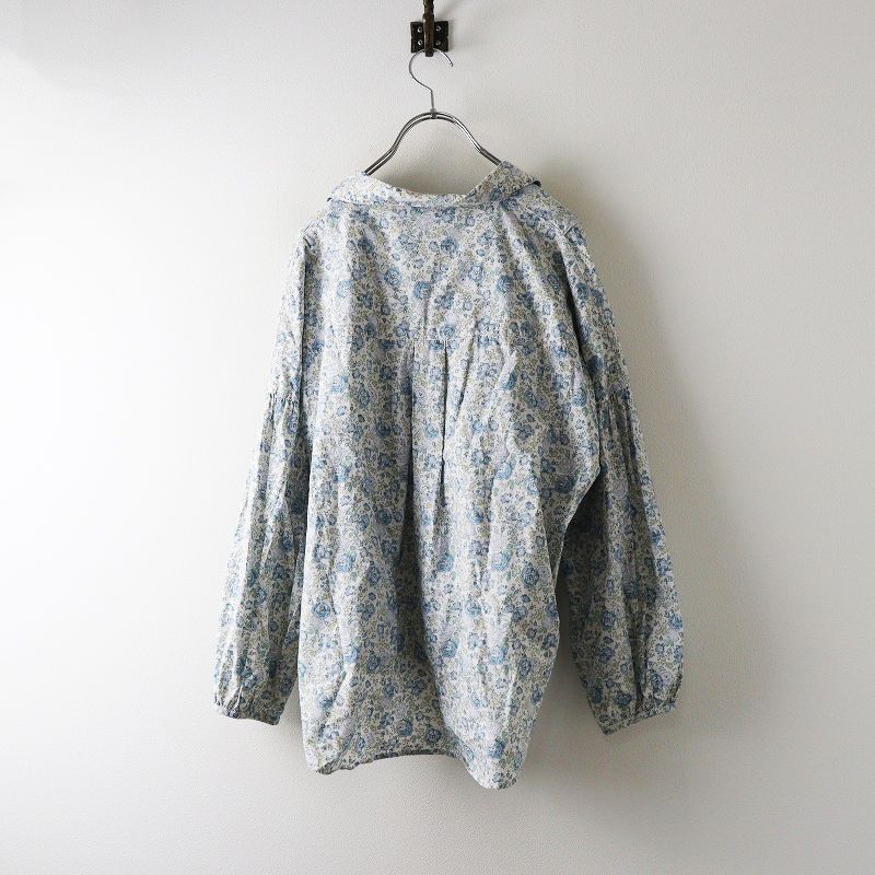 ハグオーワー HUG O WaR リバティ pt. ショルダータックスキッパーブラウス F ホワイト ギャザー シャツ プルオーバー