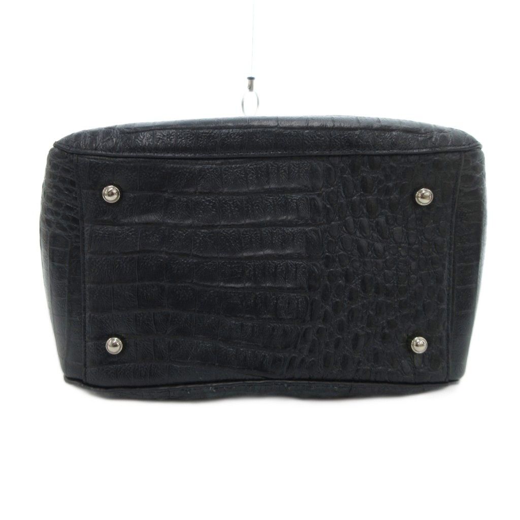 ロダニア RODANIA ハンドバッグ ショルダー 2WAY カイマン ワニ革