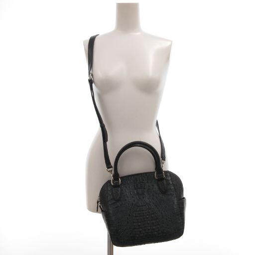 RODANIA ロダニア クロコダイル カイマン ハンドバック ショルダーバック ロダニア RODANIA ハンドバッグ ショルダー 2WAY カイマン ワニ革