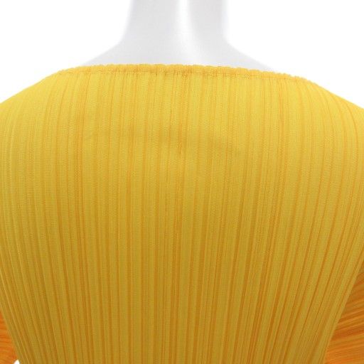 イッセイミヤケ プリーツプリーズ ブラウス トップス 薄黄 3 L イッセイミヤケ プリーツプリーズ ブラウス トップス 薄黄 3 L - メルカリ