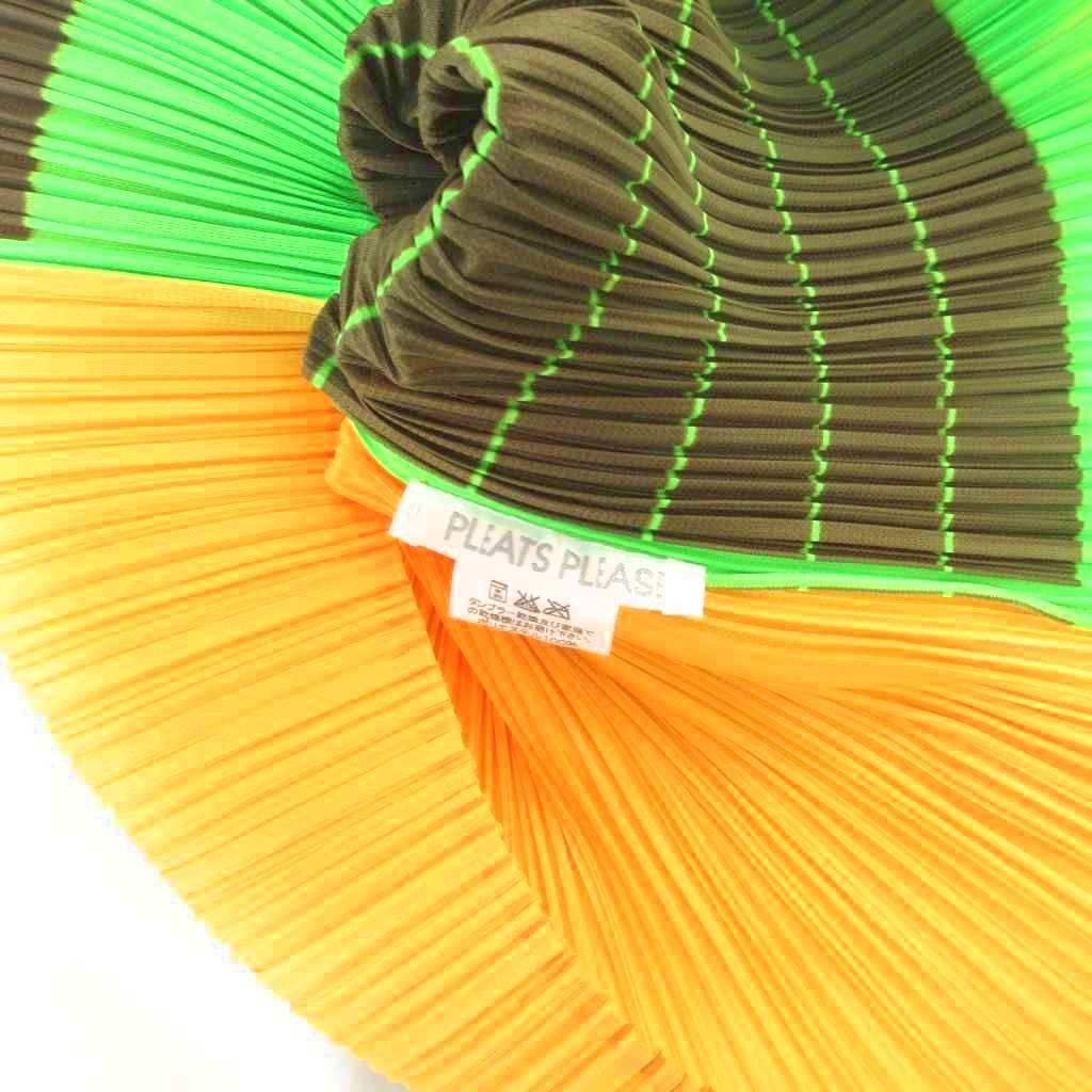プリーツプリーズ　長袖　カットソー　マルチカラー　サイズ3 PLEATS PLEASE ISSEY MIYAKE - PLEATS PLEASE(プリーツプリーズ) 長袖
