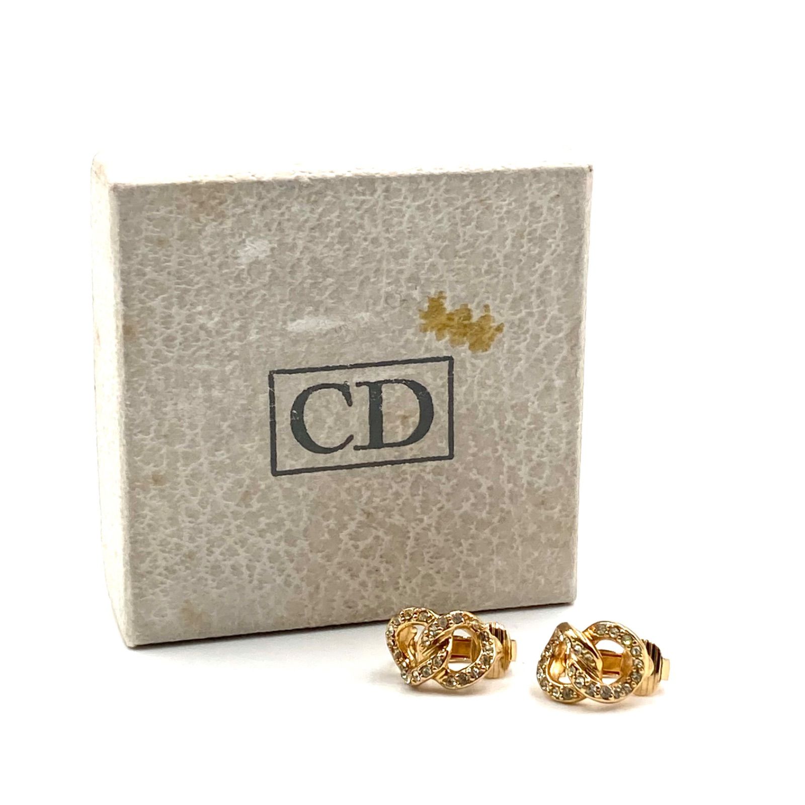 □美品□Christian Dior クリスチャンディオール インターロッキング