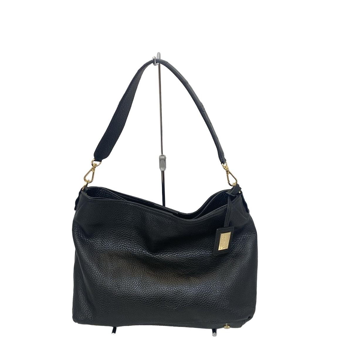クロコダイル スクエア型ハンドバッグ ブラック | Bag | LEATHER 