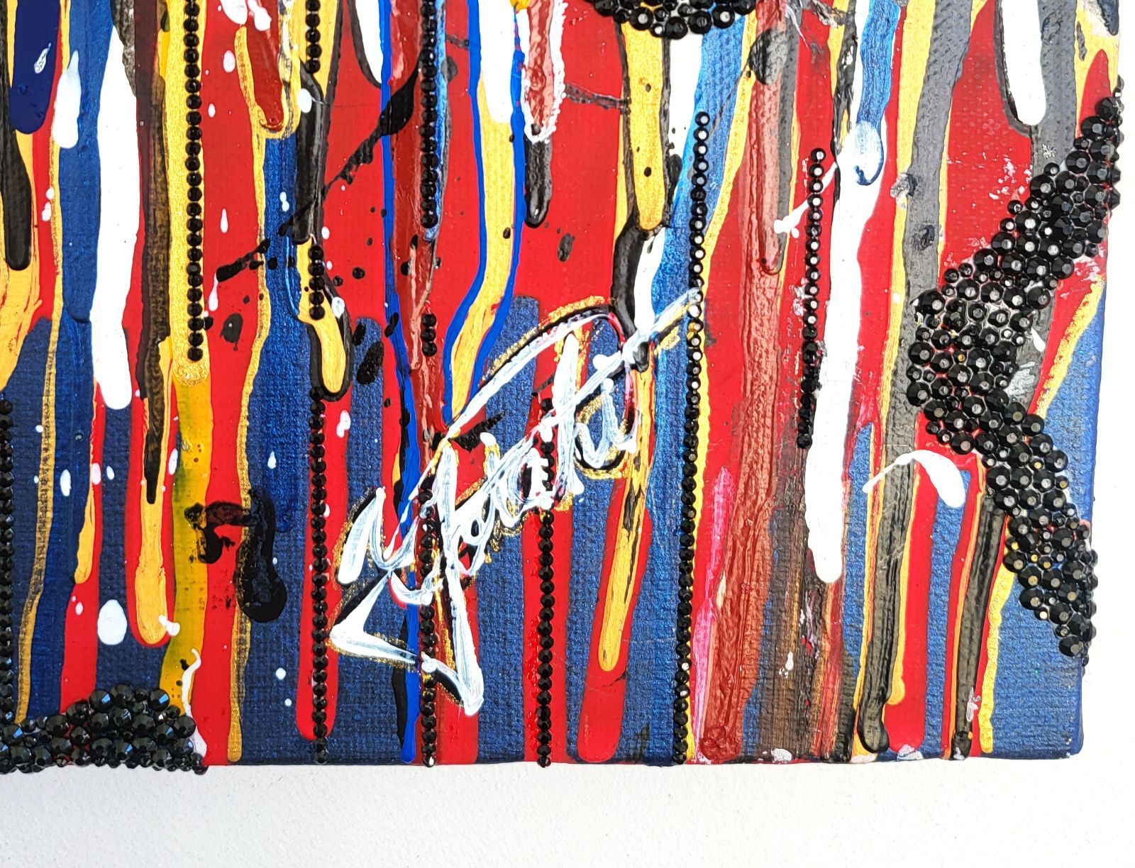 ギグワーカー / モダン画 46×38㎝ F8 キャンバス 原画 一点もの 現代