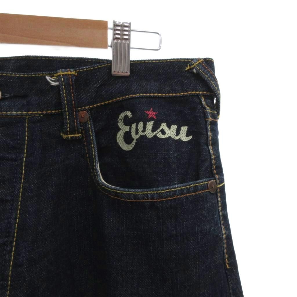 EVISU 20周年記念モデル EVISU エビス 20周年記念 ペイントロゴ ストレートデニムパンツ