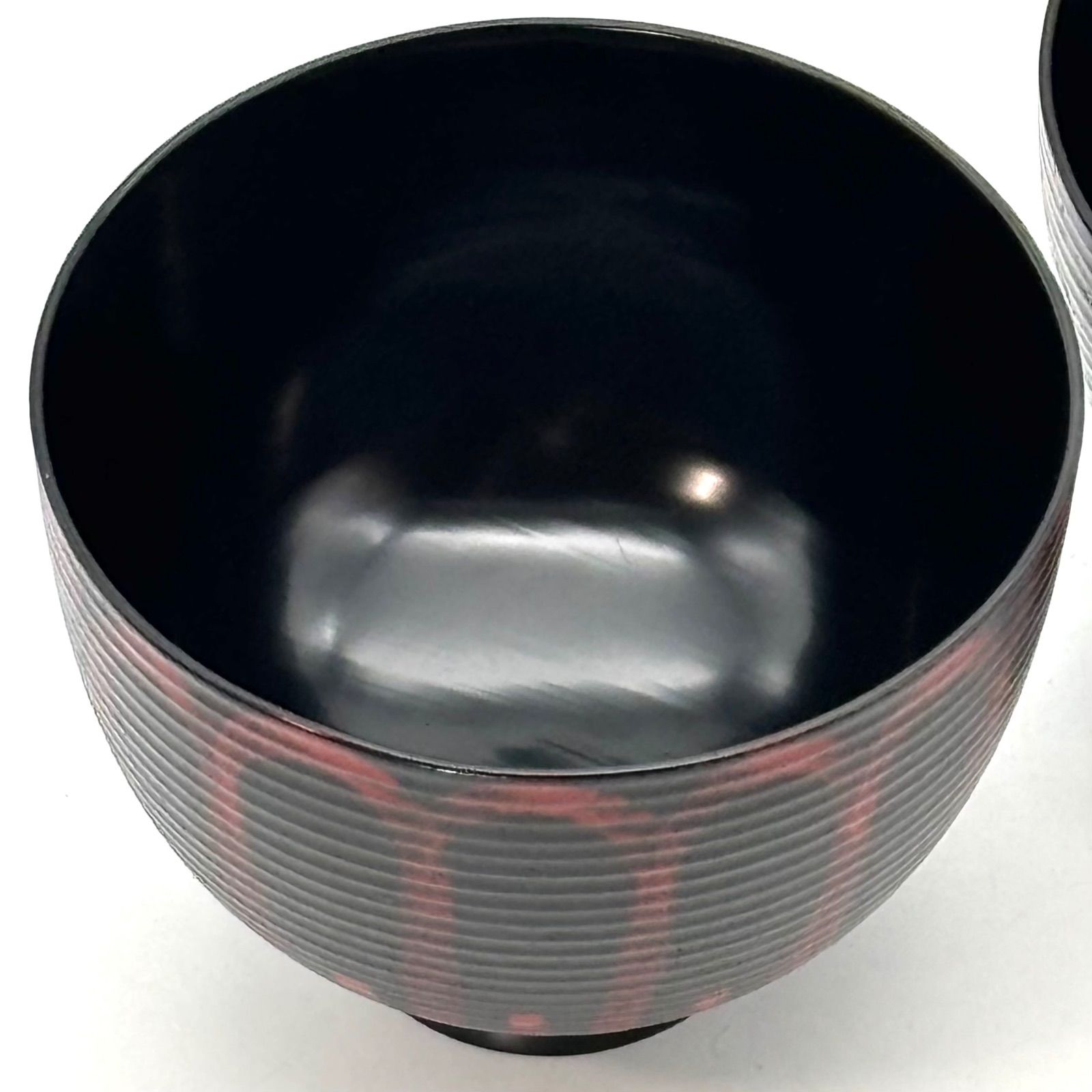 山中塗】和田謹斎 吸物椀 2客 / 山中漆器 在銘『謹斎』蓋付椀 蓋碗 小