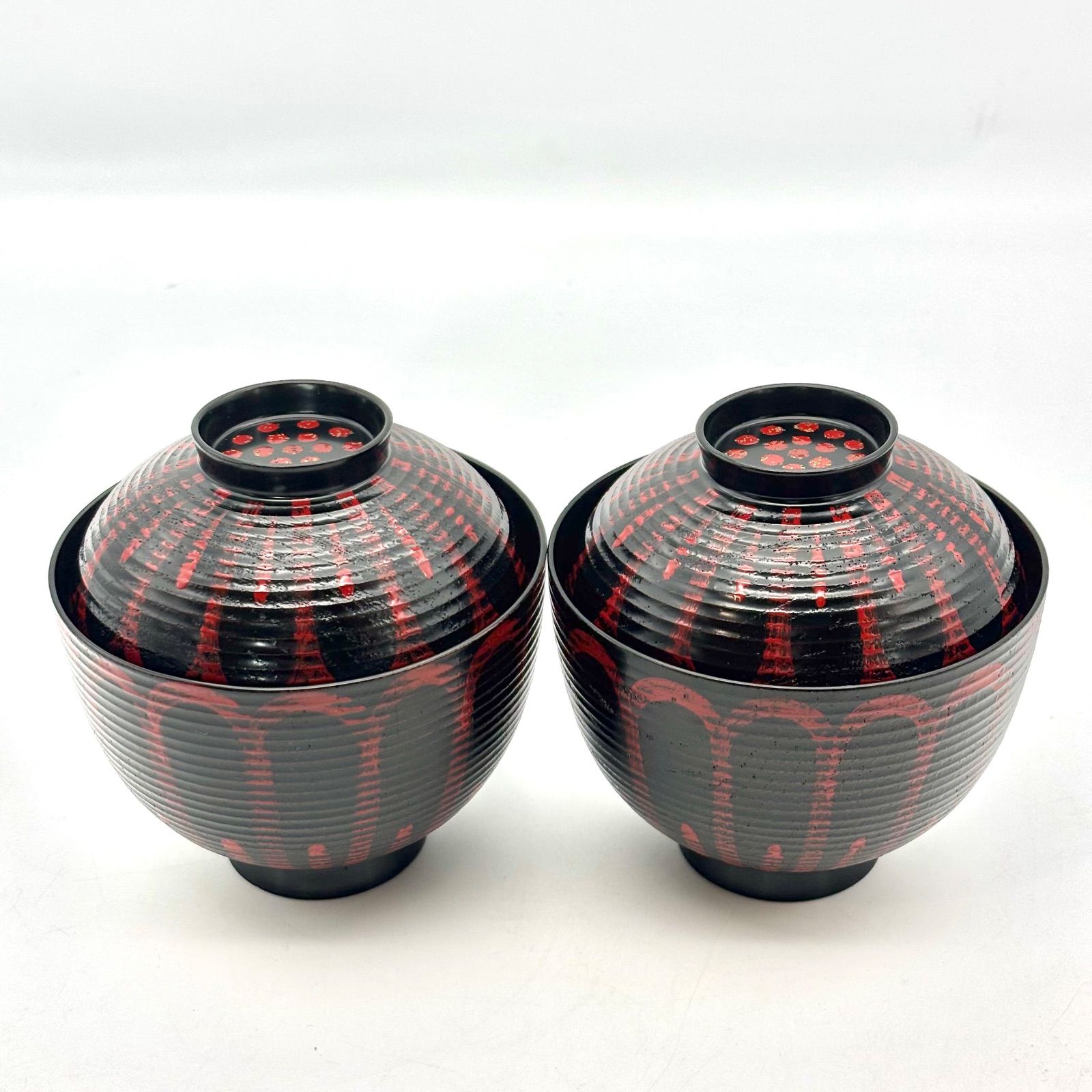 山中塗　和田瑾斎　色絵吸物椀　5客　12cm 山中塗】和田謹斎 吸物椀 2客 / 山中漆器 在銘『謹斎』蓋付椀 蓋碗 小