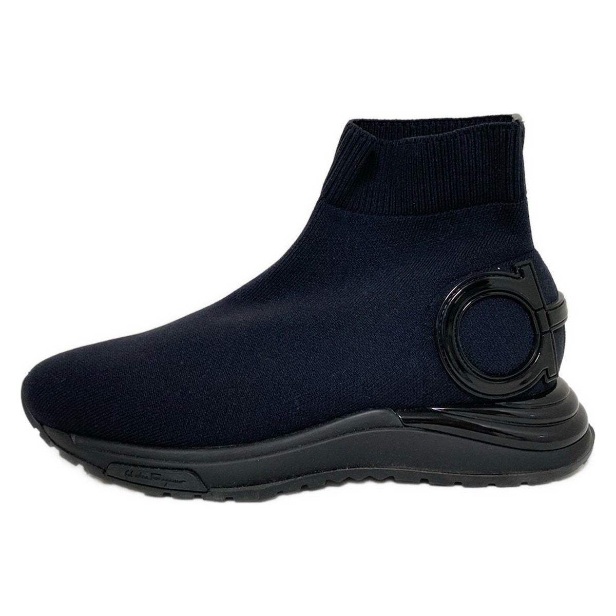 【美品】サルバトーレフェラガモ サイドゴア ショートブーツ ガンチーニ FERRAGAMO/SalvatoreFerragamo(サルバトーレフェラガモ) ショート