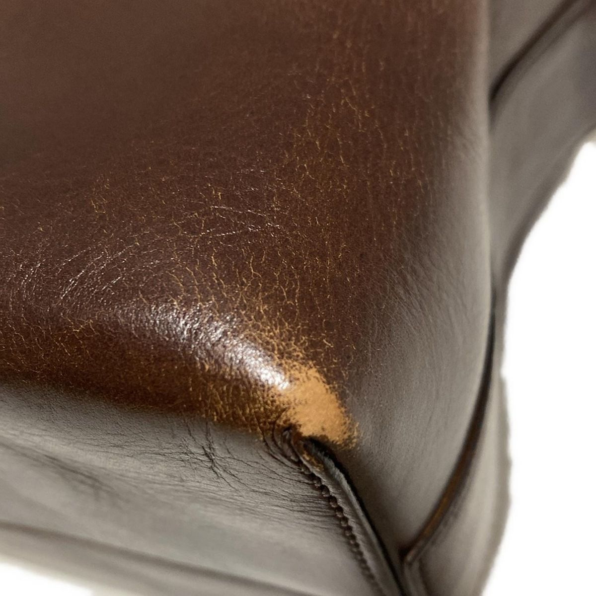 HIROFU(ヒロフ) ハンドバッグ - ダークブラウン レザー - メルカリ