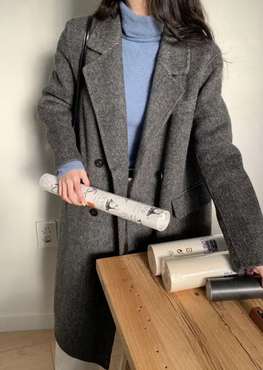 美品✨ヒューゴボス ロングコート ヘリンボーン グレー Lくらい 楽天市場】ワイズ ヘリンボーン ストライプ ウールコート グレー YJ