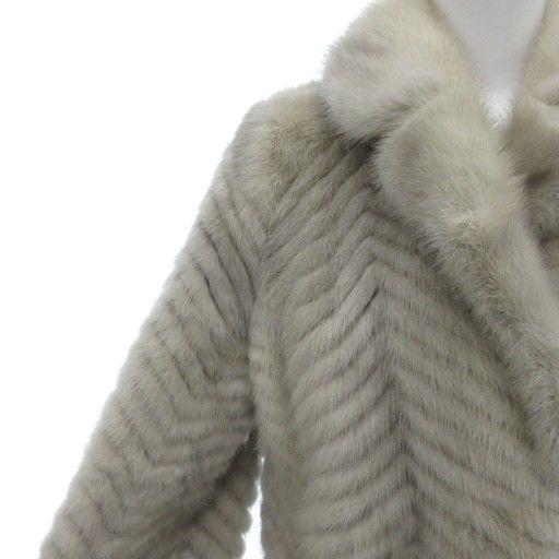 エンバ EMBA サファイアミンク ファー コート 毛皮 ミドル ハーフ丈