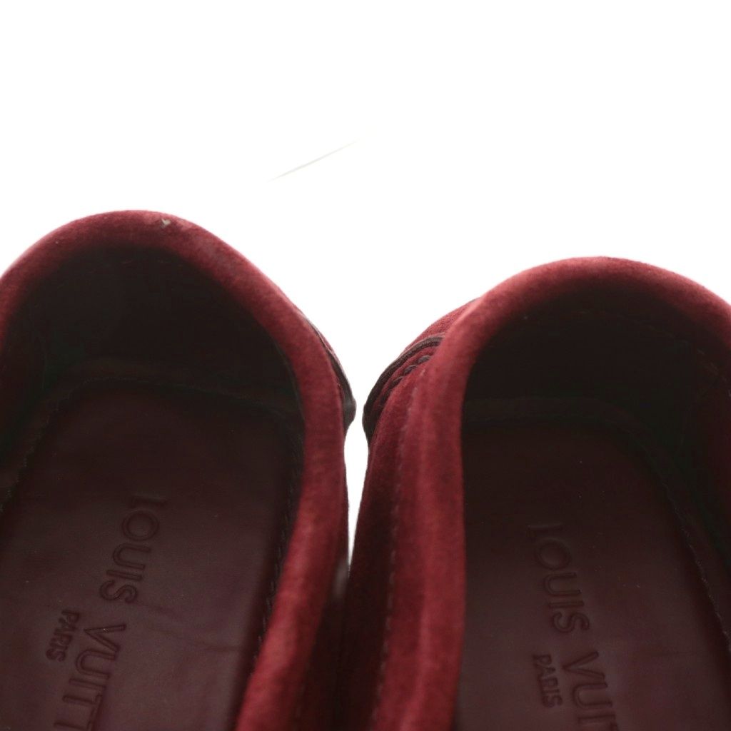 美品　LOUIS VUITTON モンテカルロ ドライビングシューズ レッド　7 美品 LOUIS VUITTON モンテカルロ ドライビングシューズ レッド 7 美品
