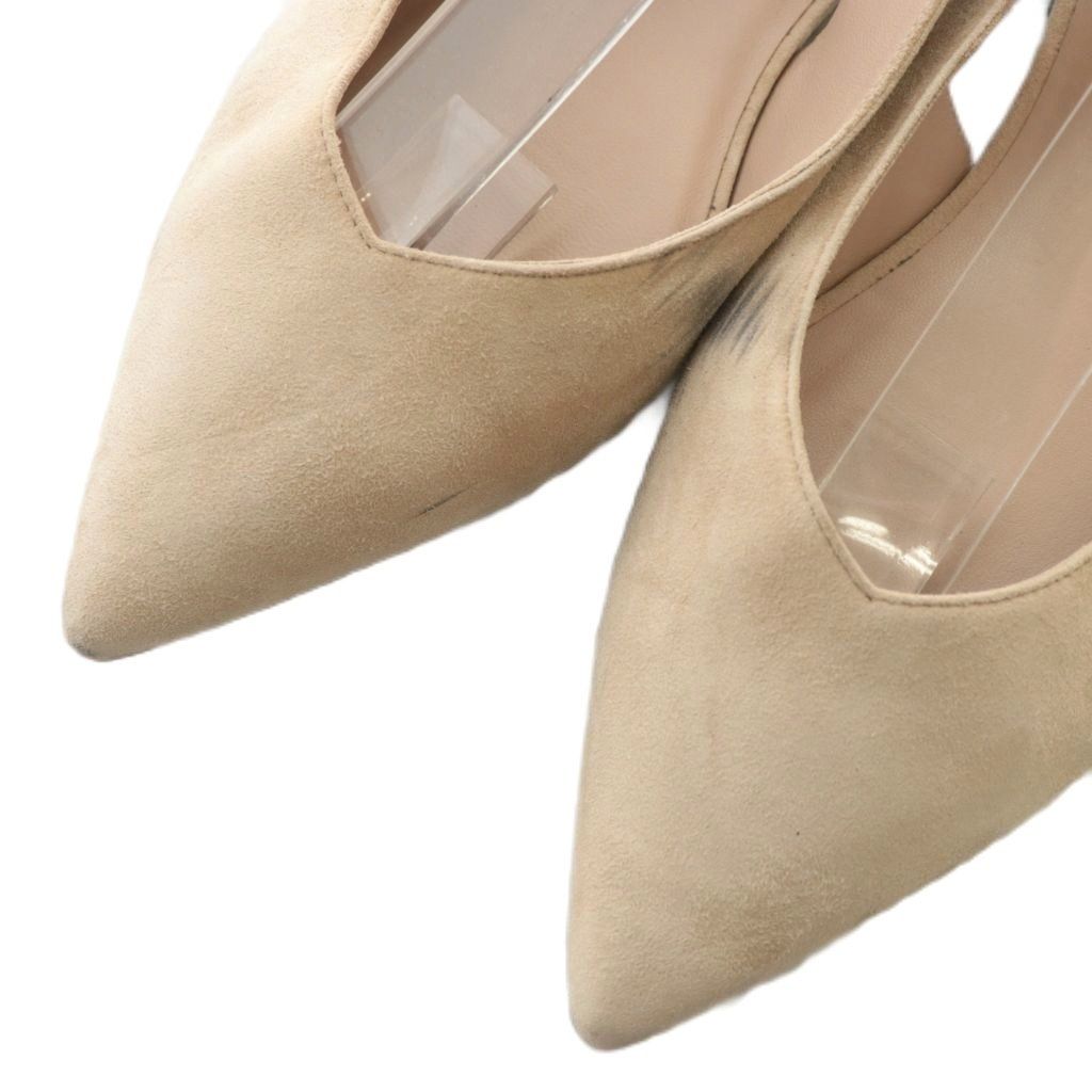 【近年・2023ss 】エルメス　ジーナ フラットシューズ スエード　ベージュ エルメス HERMES ジーナ フラットシューズ サンダル スエード ポイン