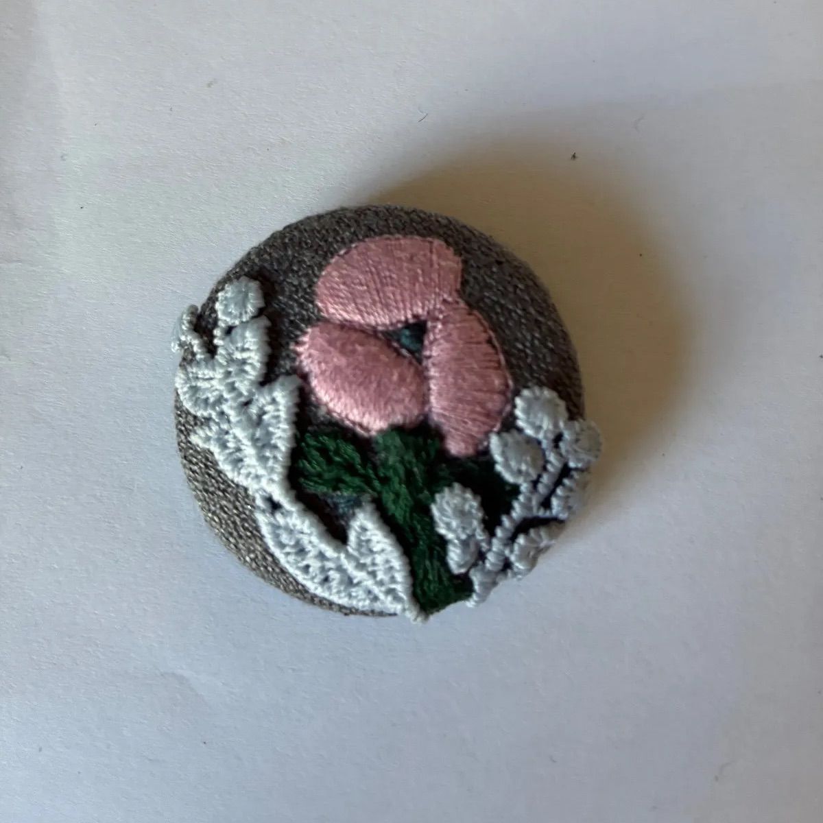 3点セット ミナペルホネン刺繍生地使用 ぶら下がりレース使用