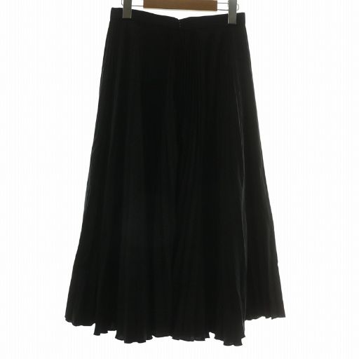 プラダ PRADA プリーツスカート シルク混 ロング ロゴ プリント 総柄