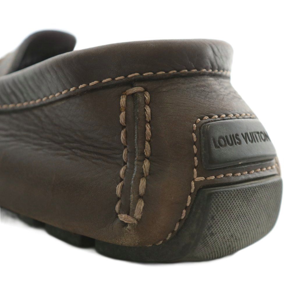 LOUIS VUITTON ブラウン モカシンシューズ LOUIS VUITTON 美品○LOUIS ルイヴィトン サマーランドライン