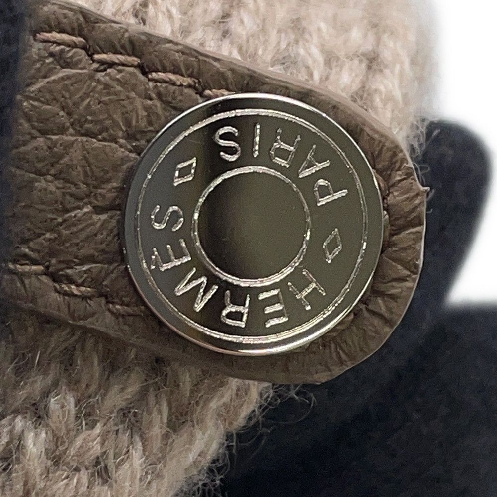 エルメス グローブ ボルチモア セリエボタン カシミア ディアスキン