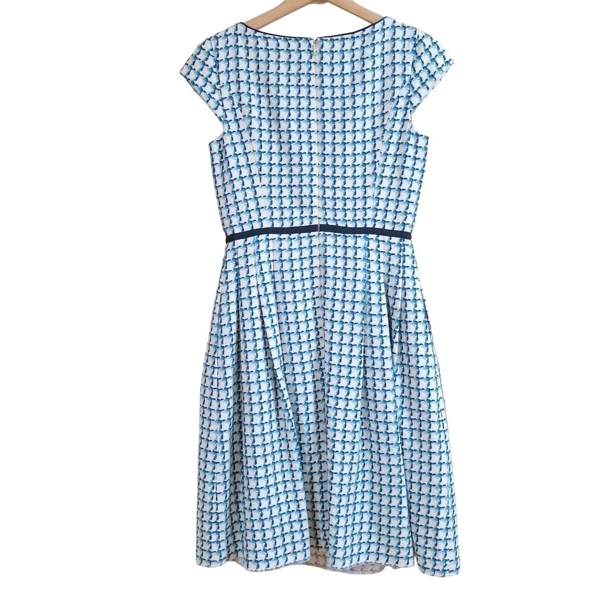 TOCCA(トッカ) ワンピース サイズ2 S レディース - 白×ネイビー×マルチ