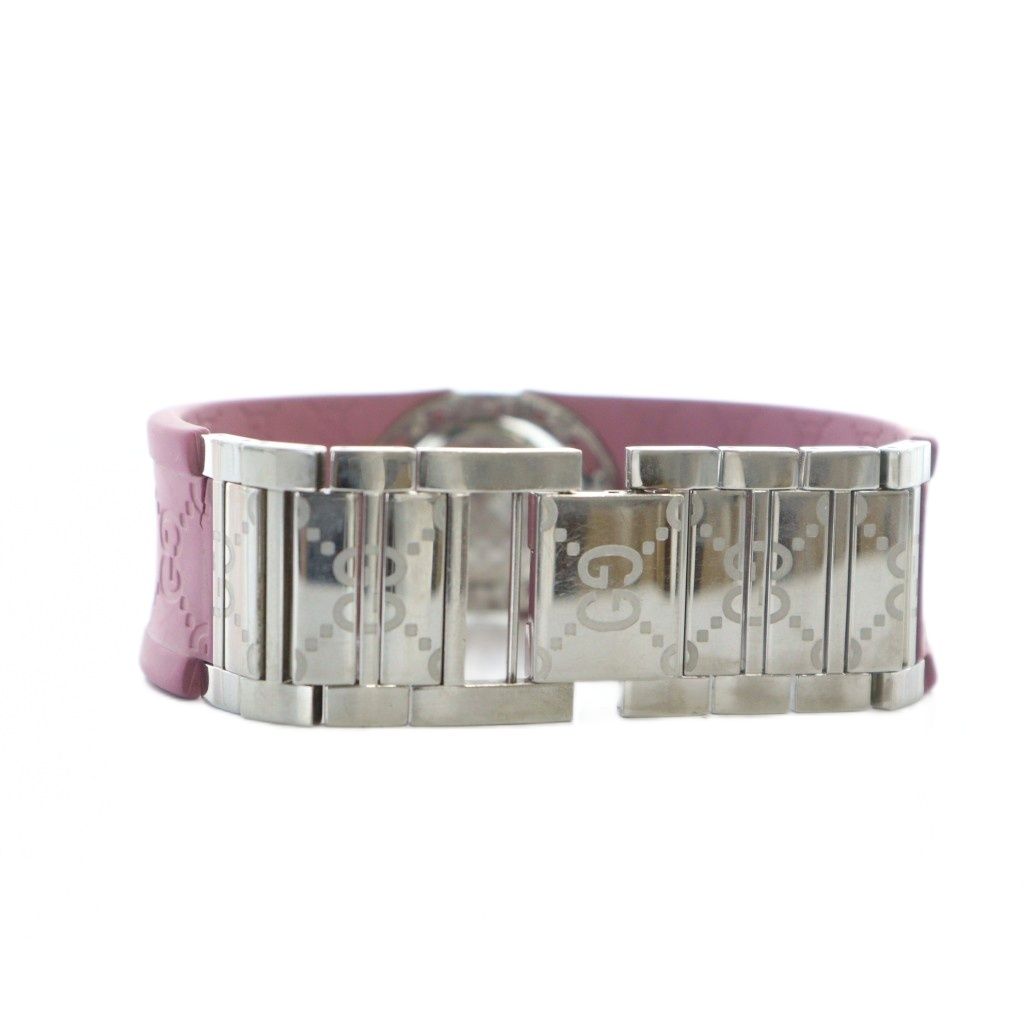 グッチ GUCCI 112 トワール バングル ウォッチ 腕時計 クォーツ ラバー