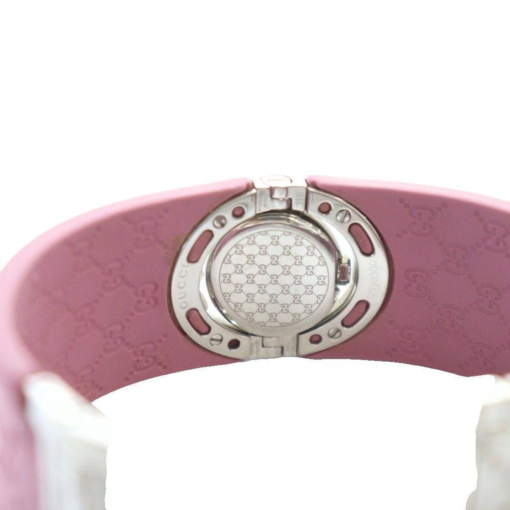 グッチ GUCCI 112 トワール バングル ウォッチ 腕時計 クォーツ ラバー