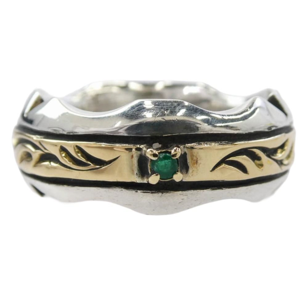 BIGHAND ビッグハンド フェザーコンビリング アラベスク K18 925