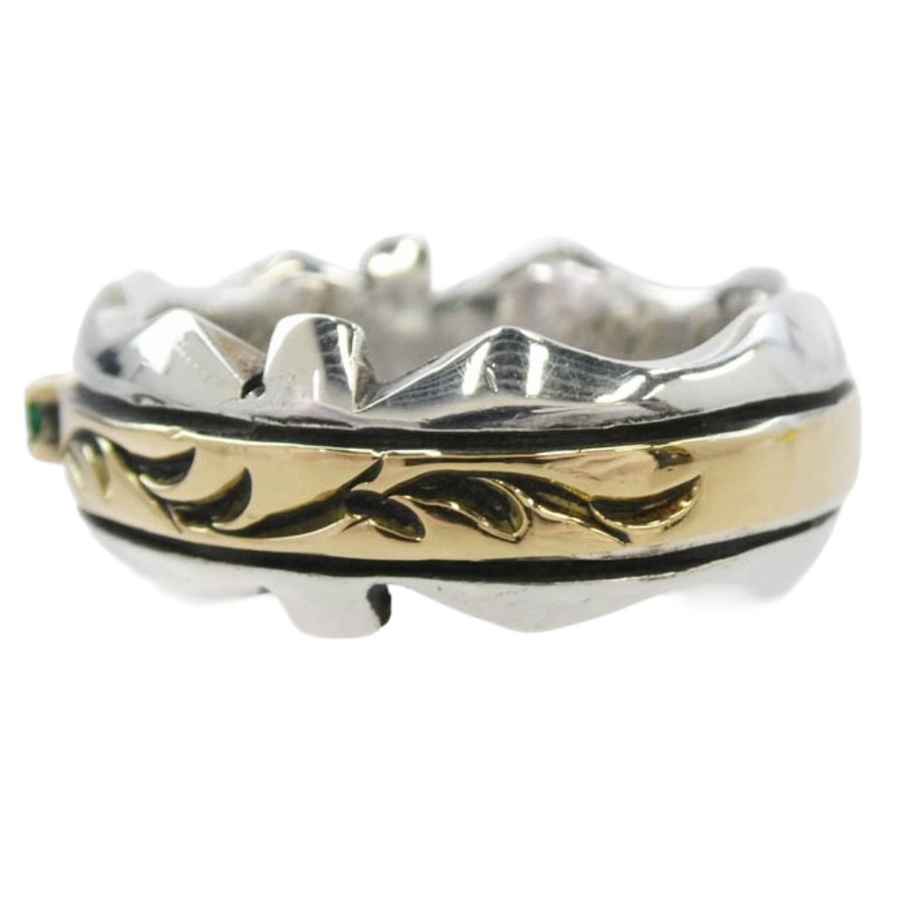 BIGHAND ビッグハンド フェザーコンビリング アラベスク K18 925