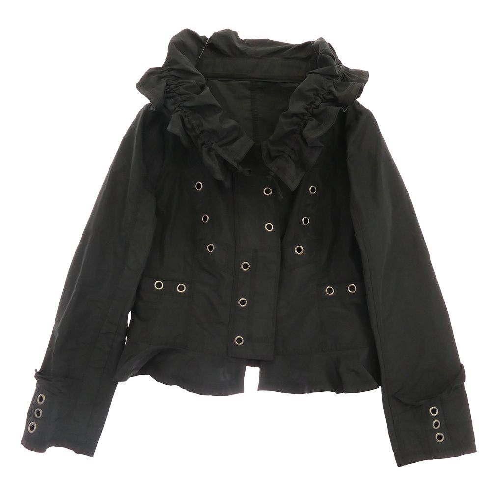 エイココンドウ eiko kondo ショート丈 ナイロン ジャケット ブラック