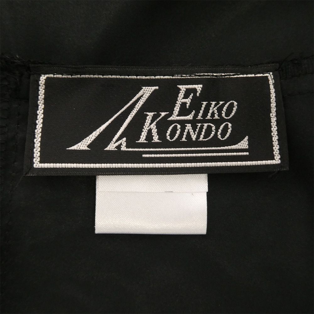 エイココンドウ eiko kondo ショート丈 ナイロン ジャケット ブラック