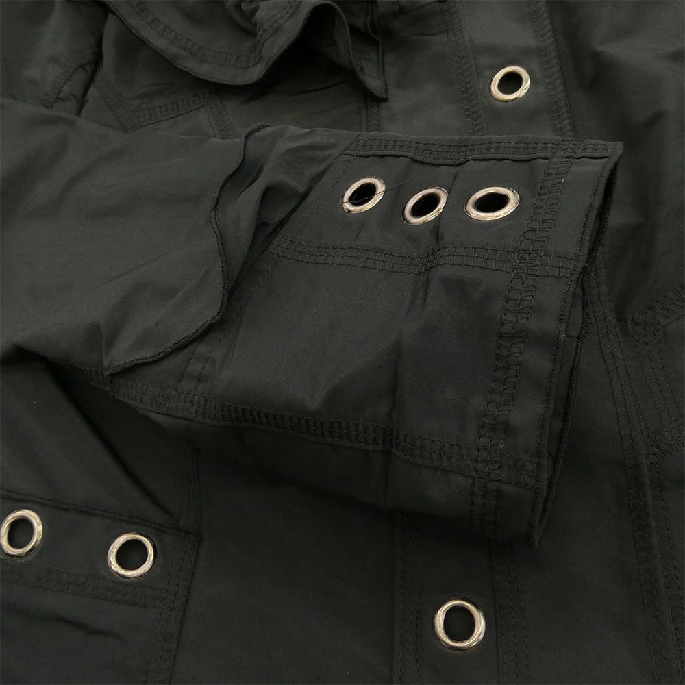 エイココンドウ eiko kondo ショート丈 ナイロン ジャケット ブラック